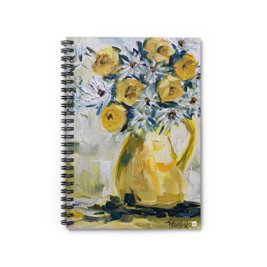 "Rosas amarillas y margaritas" Cuaderno de espiral