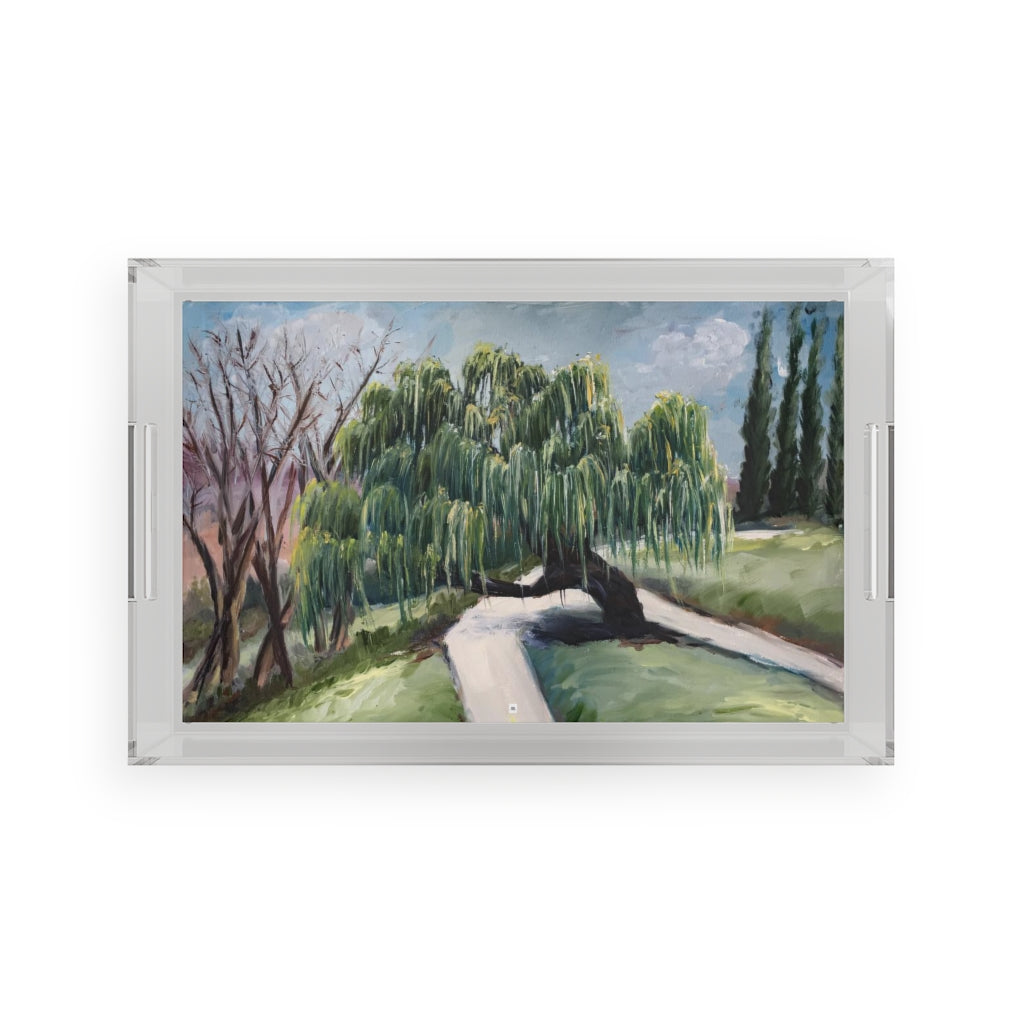 "Willow in the Park"  Acrylic Tray