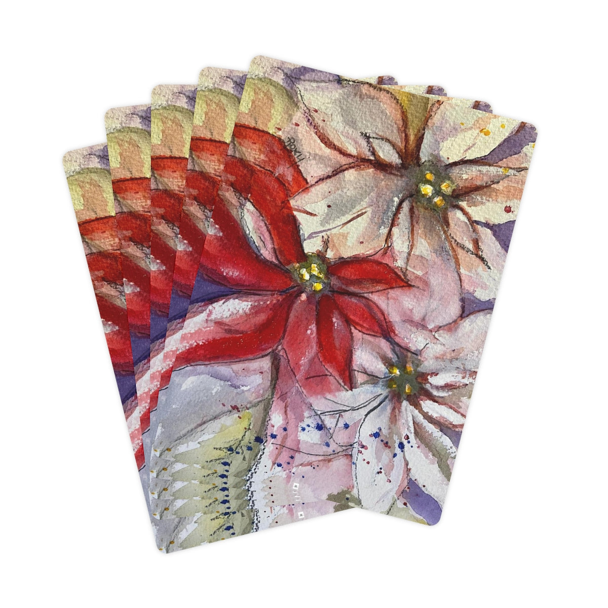 Poinsettias Poker Cards/Playing Cards