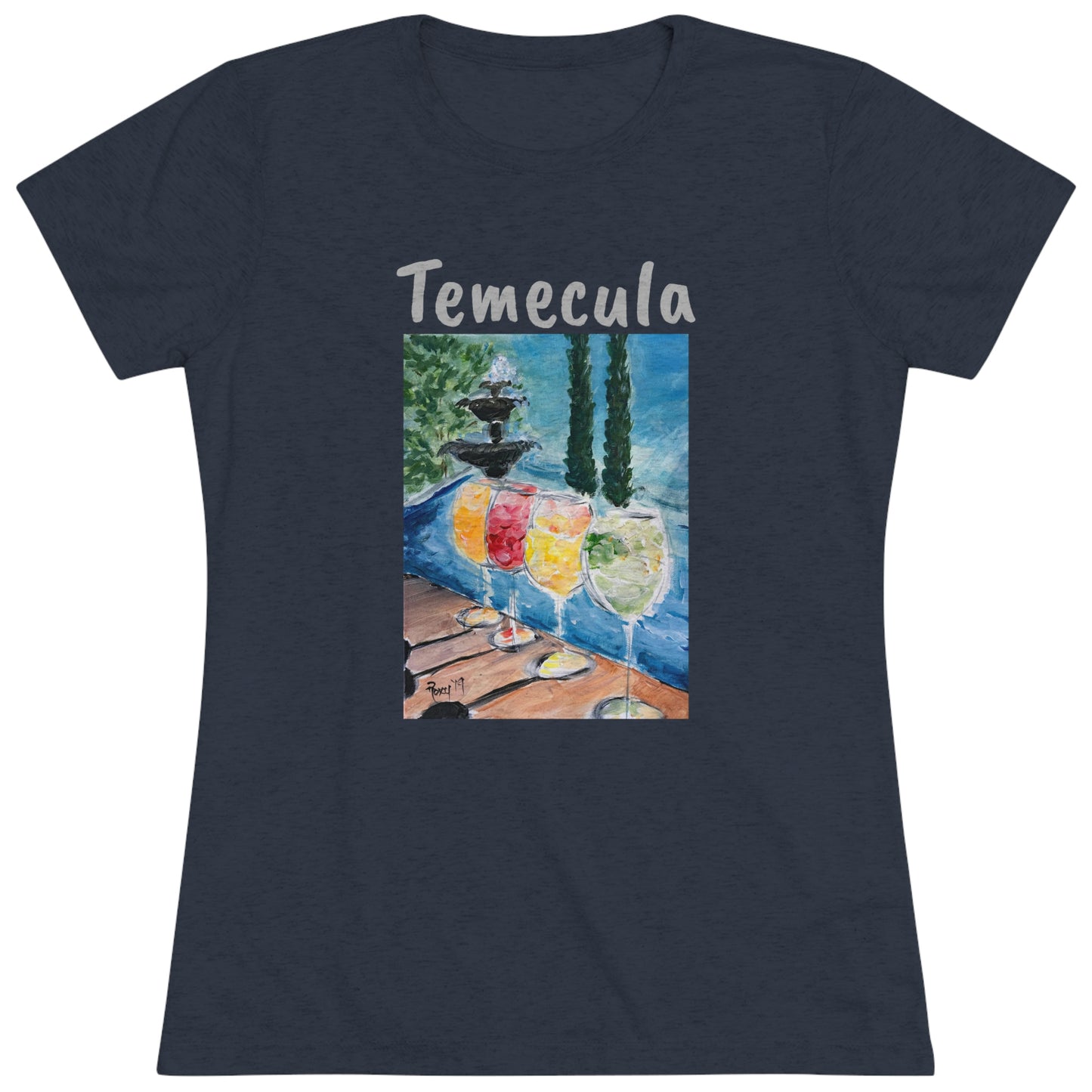 Cocktails d’été à Lorimar Winery Temecula Tee-shirt Triblend ajusté pour femmes