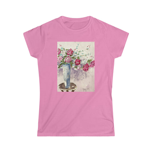 Roses in the Foyer Women's Softstyle  Semi-Fitted Tee