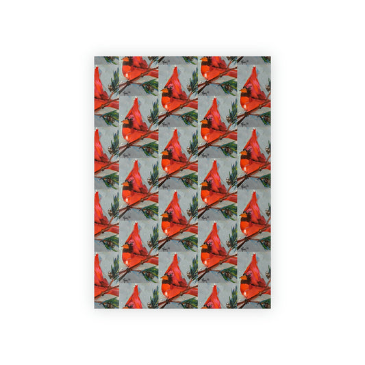 Cardinal Gift Wrapping Paper  1pc
