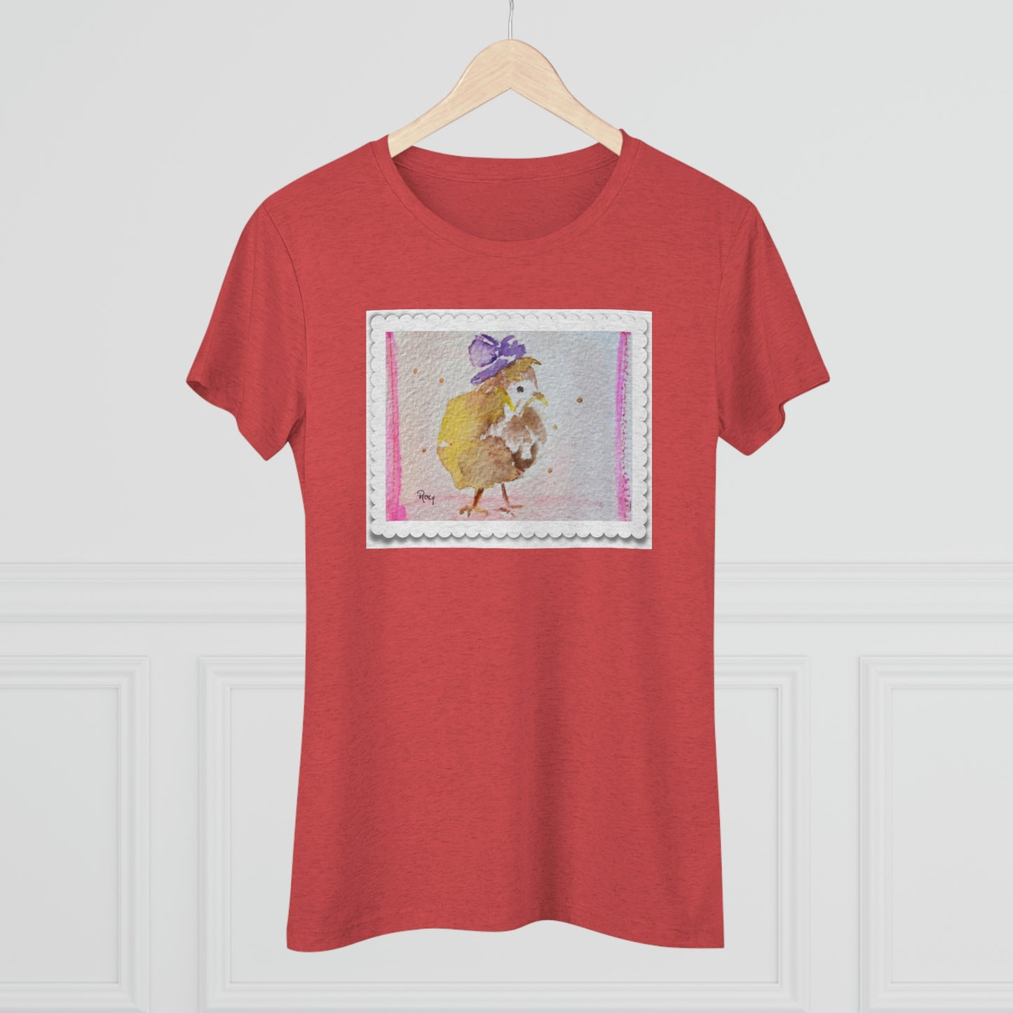 Fascinating Chick Camiseta ajustada Triblend Tee para mujer