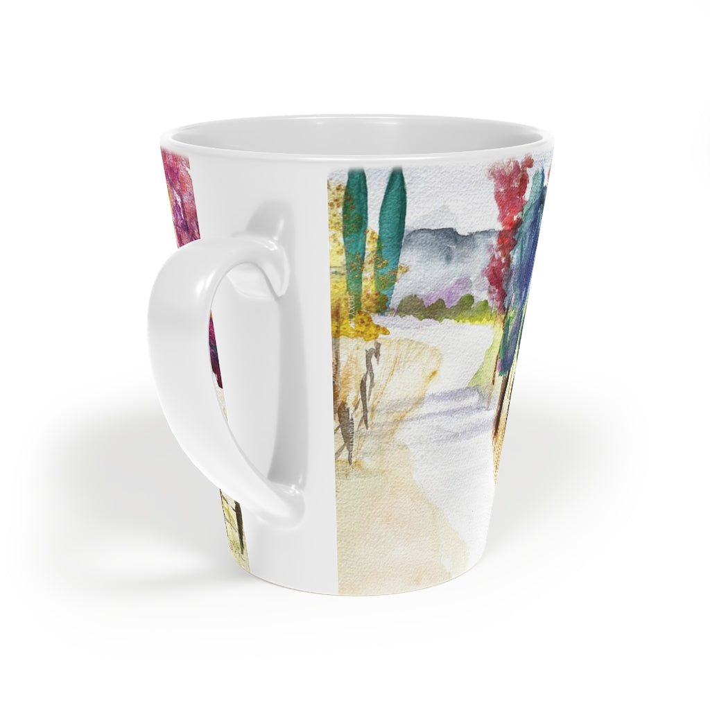 Whimsical Trees  Latte Mug, 12oz
