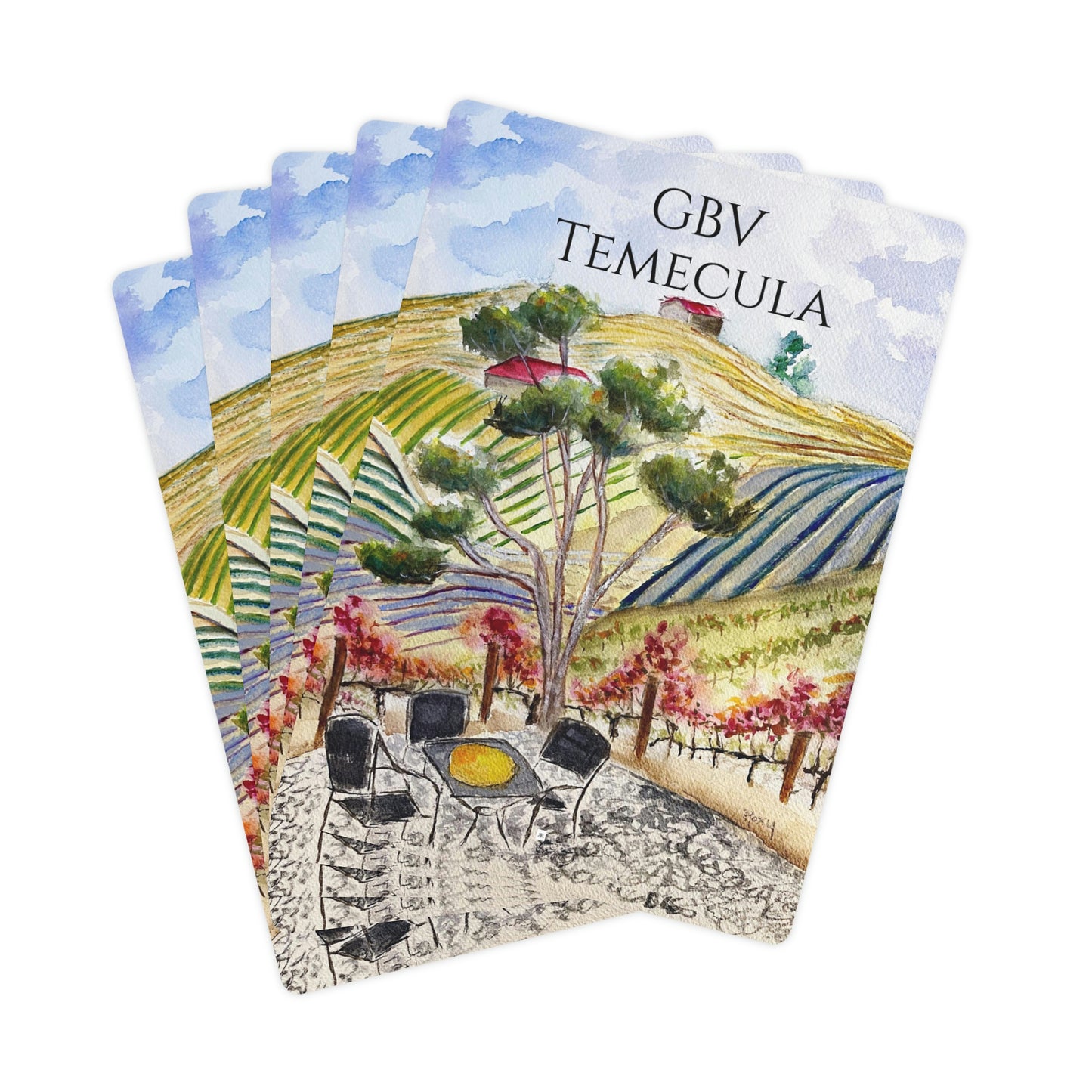 GBV Temecula - View from the Patio- Poker Cards/Playing Cards