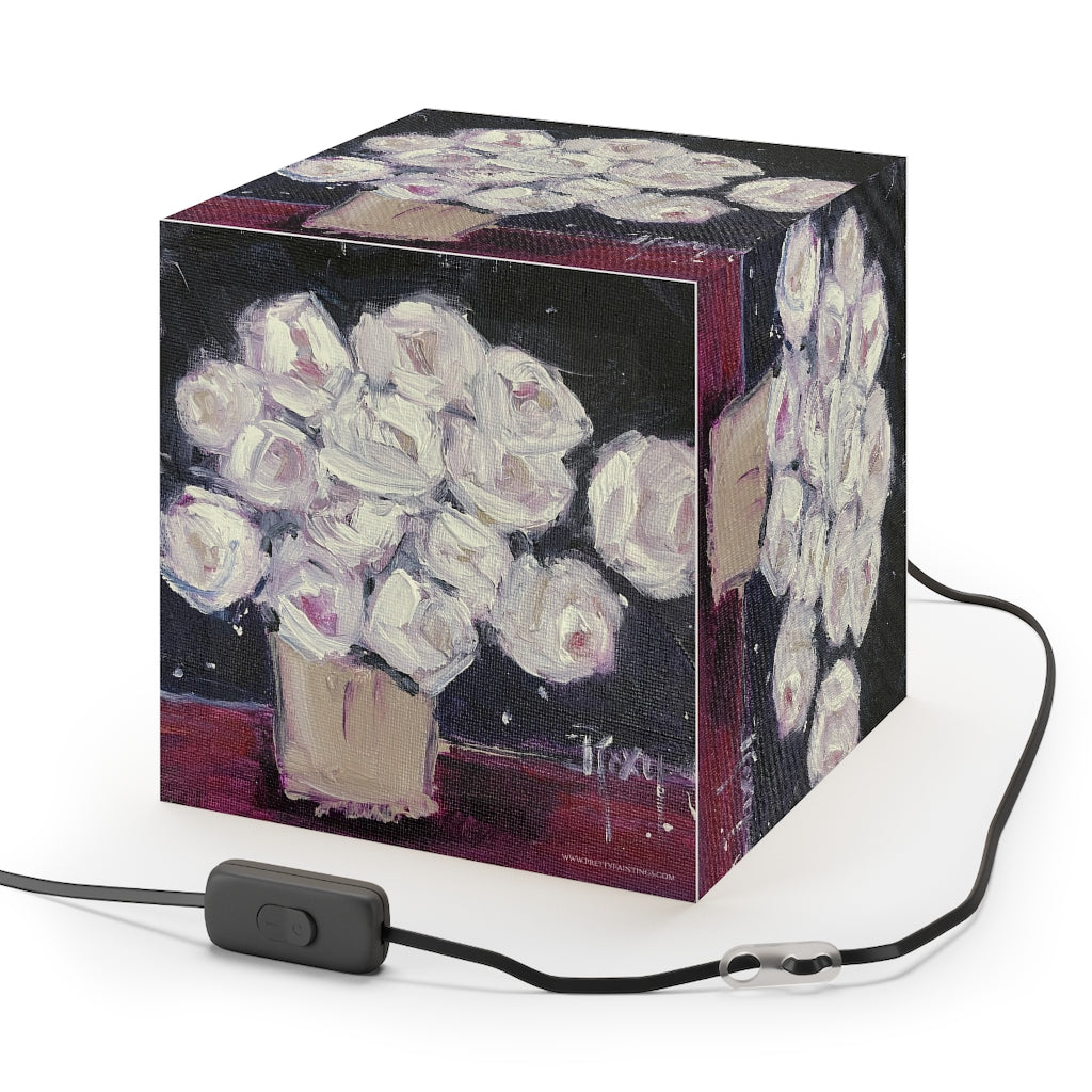 "Midnight Roses"Cube Lamp