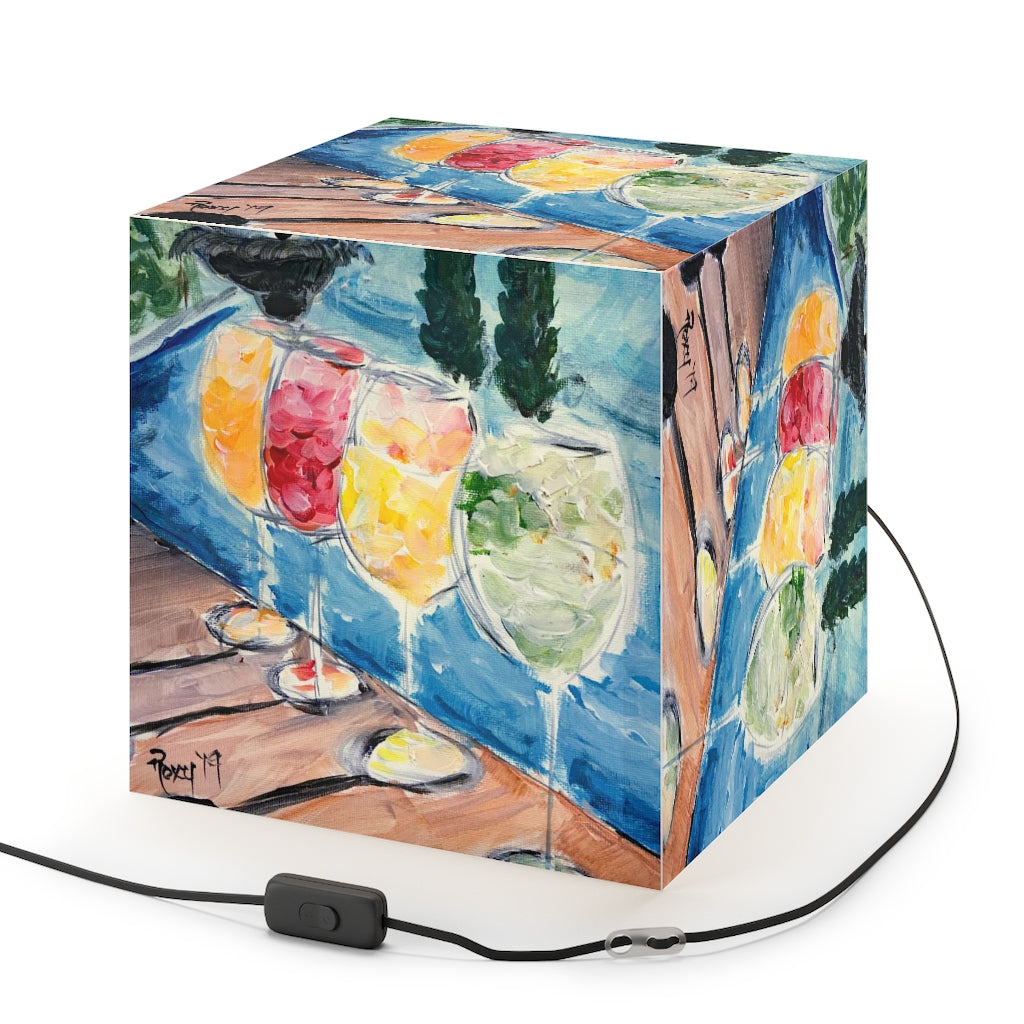 Summer Wine Cube Lamp