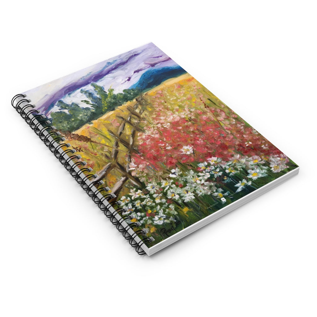 French Countryside Landscape Spiral Notebook