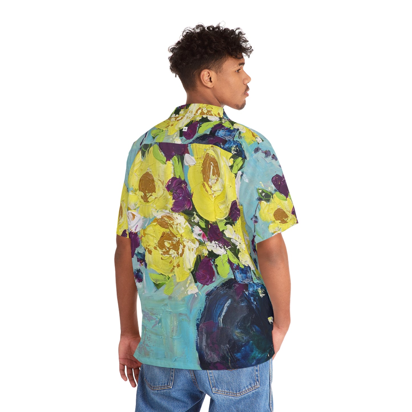 Camisa hawaiana hombre Aurea Explosion (gardenias amarillas)