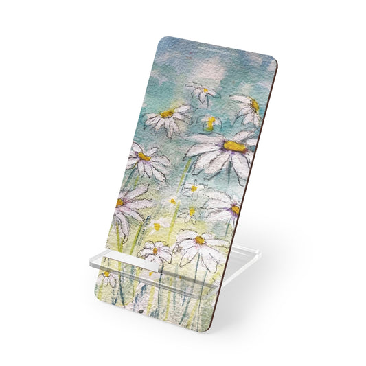 Watercolor Daisies Phone Stand