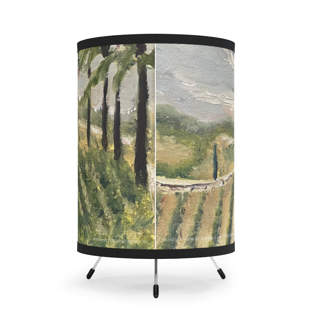 Brendas View at Lorenzi Estate Wines Tripod Lamp