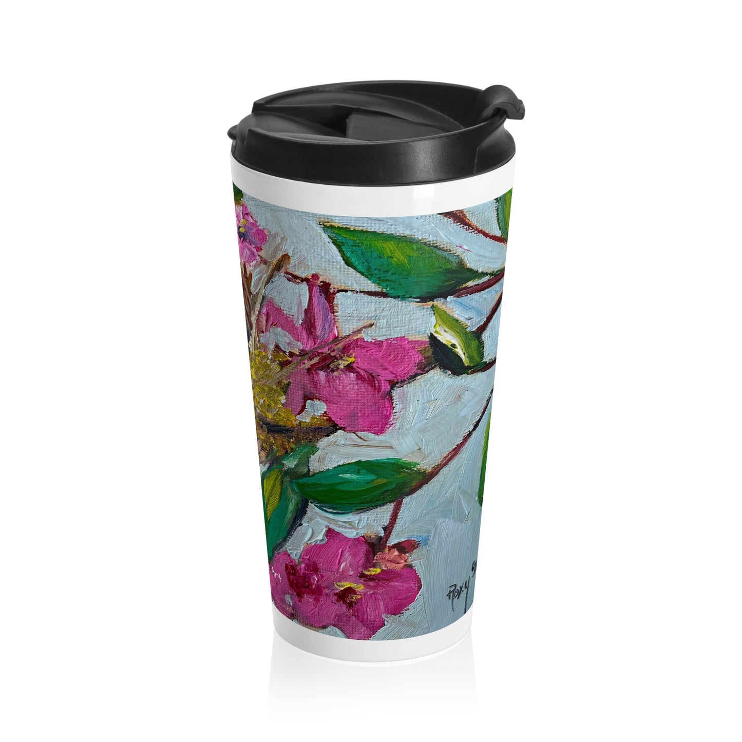 Robin Eggs in a Nest Stainless Steel Travel Mug