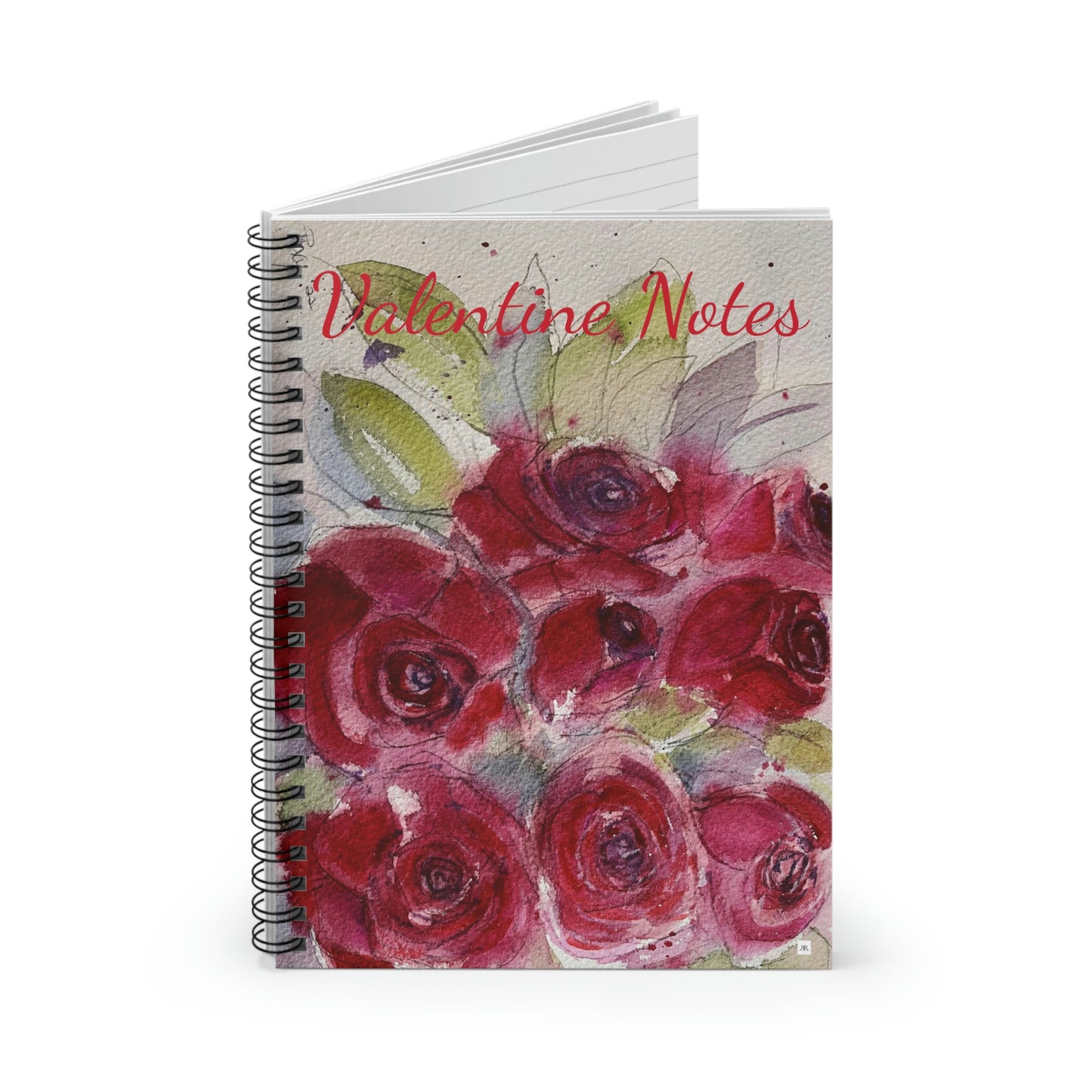 Red Roses "Valentine Notes" Spiral Notebook