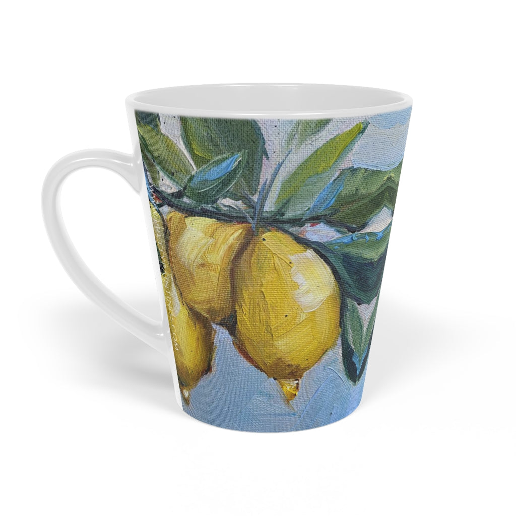 Lemons  Latte Mug, 12oz