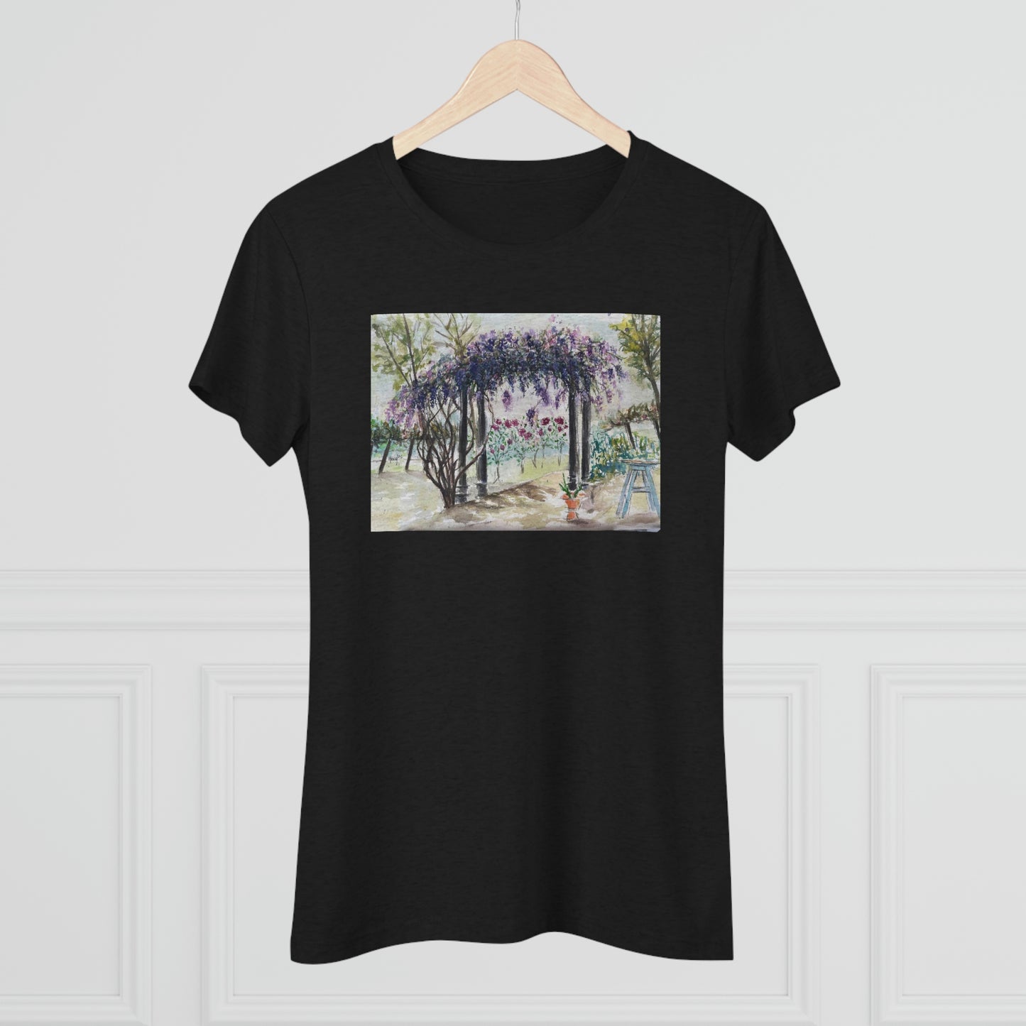 Wisteria at Somerset (sin marco) Camiseta Triblend ajustada para mujer