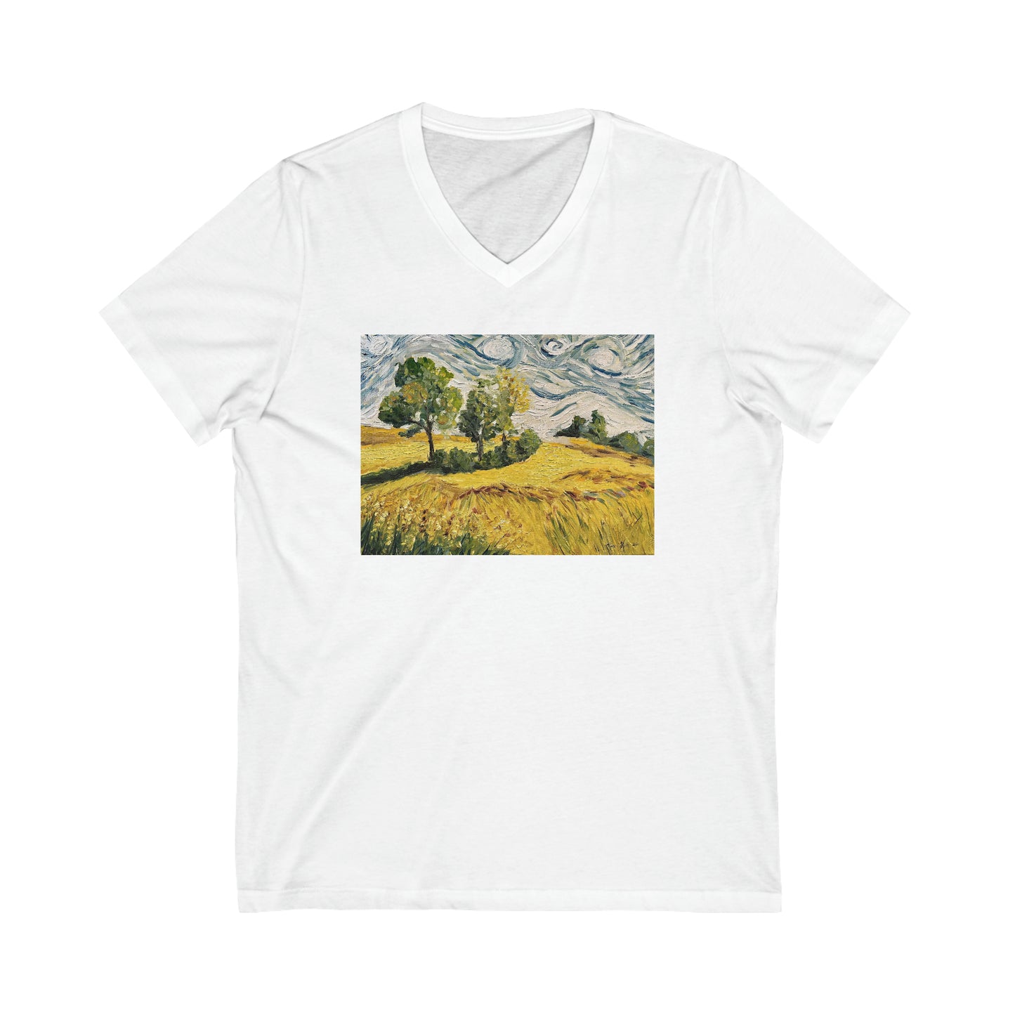 Sunny Day-Camiseta unisex de manga corta con cuello en V