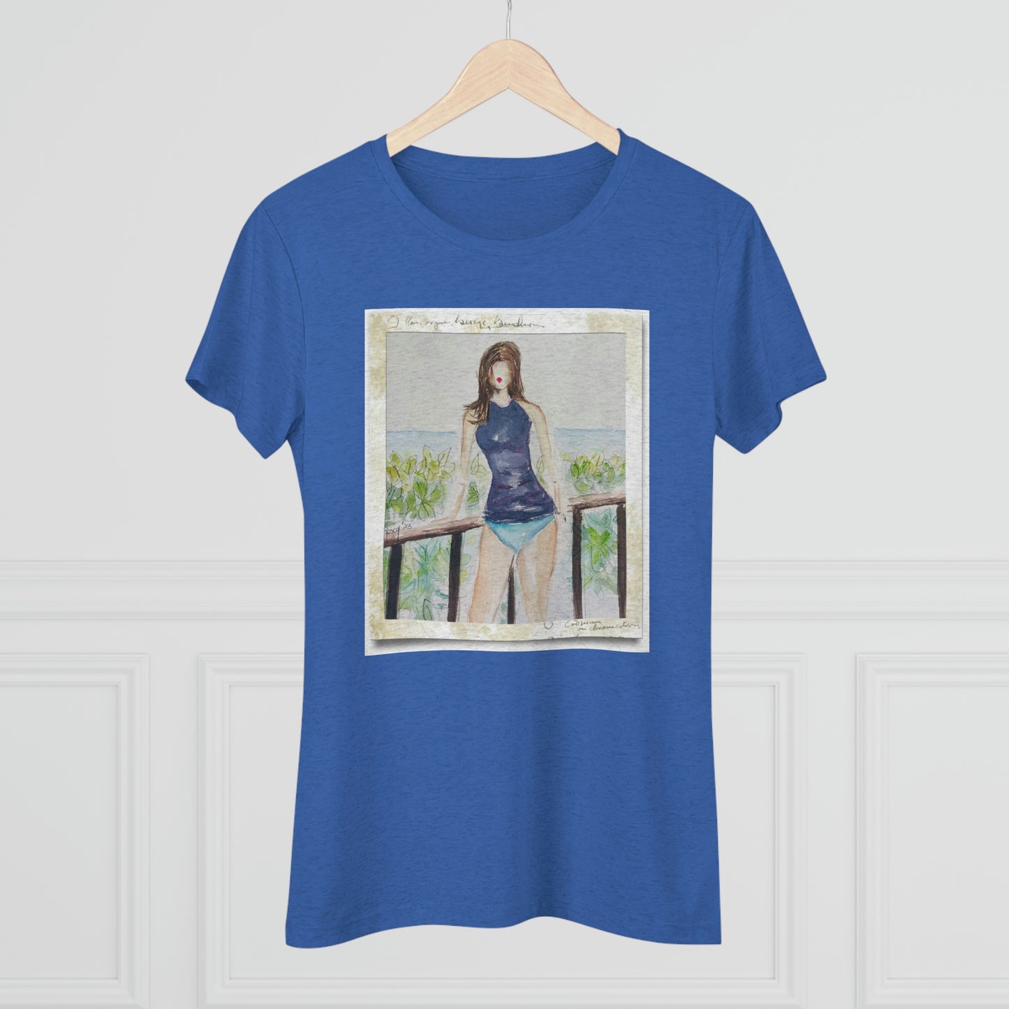 Nos vemos en la playa- Camiseta Triblend Tee ajustada para mujer