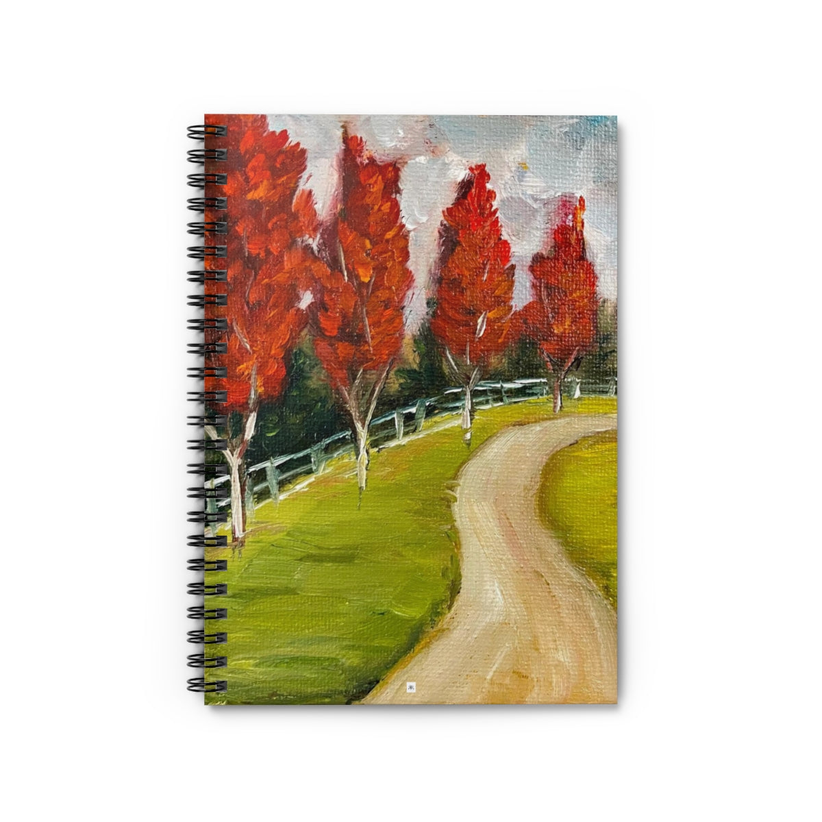 Maple Tree Lined Drive Spiral Notebook