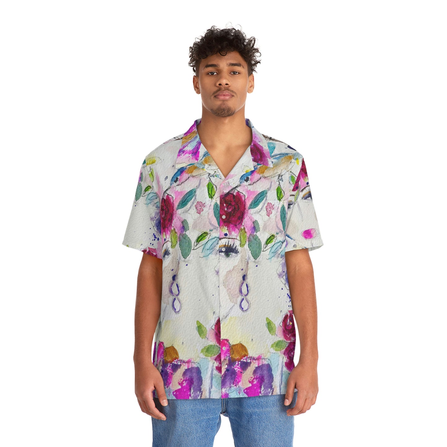 Haute Couture Hummingbird Men's Hawaiian Shirt