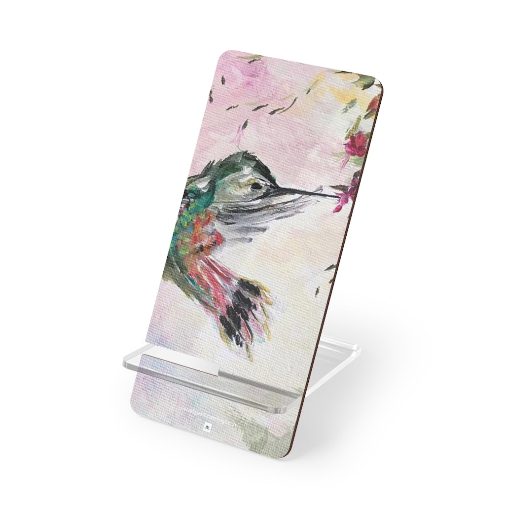 Hummingbird with Fuchsias Phone Stand