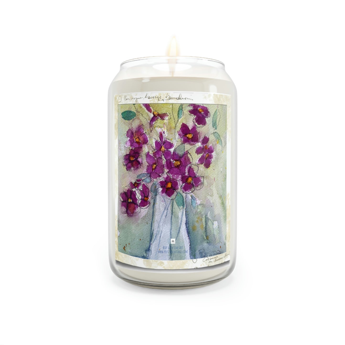 Pink Wildflowers Scented Candle, 13.75oz