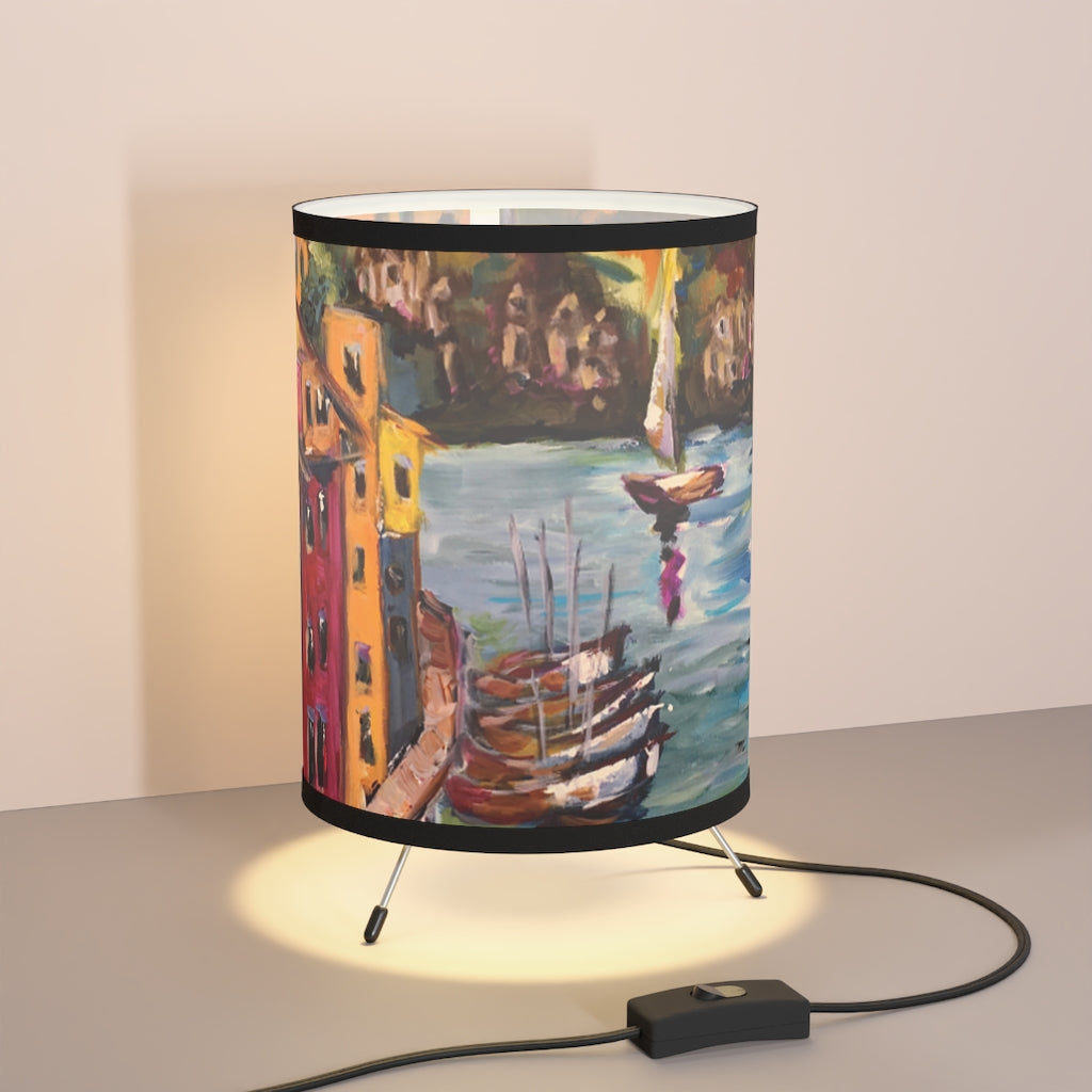 Portofino Harbor  Tripod Lamp
