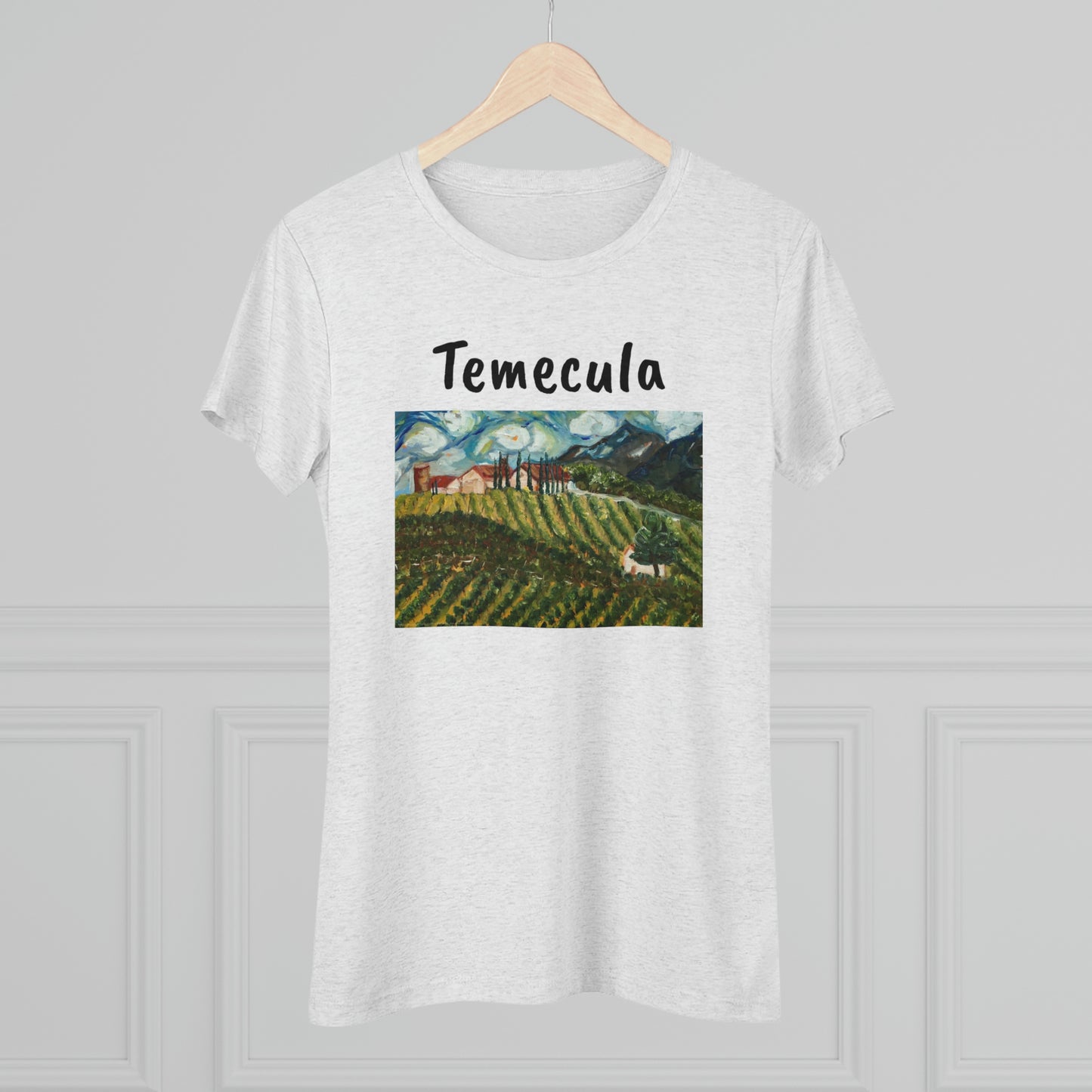 Cabernet Lot at Oak Mountain Winery Temecula Women's fitted Triblend Tee  shirt