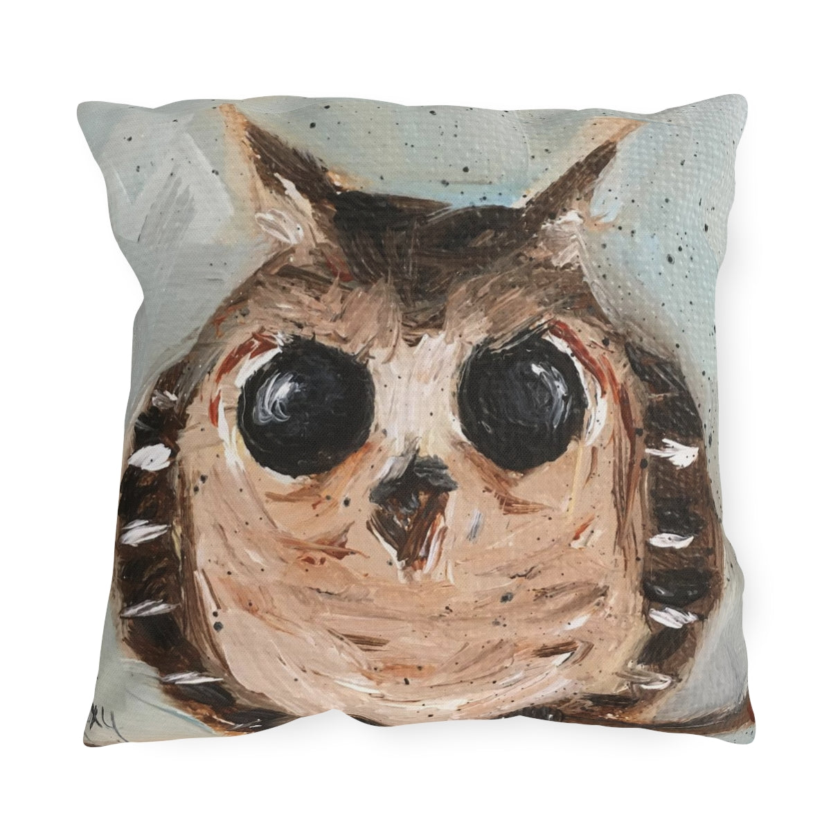 Adorable Baby Owl Outdoor Pillows
