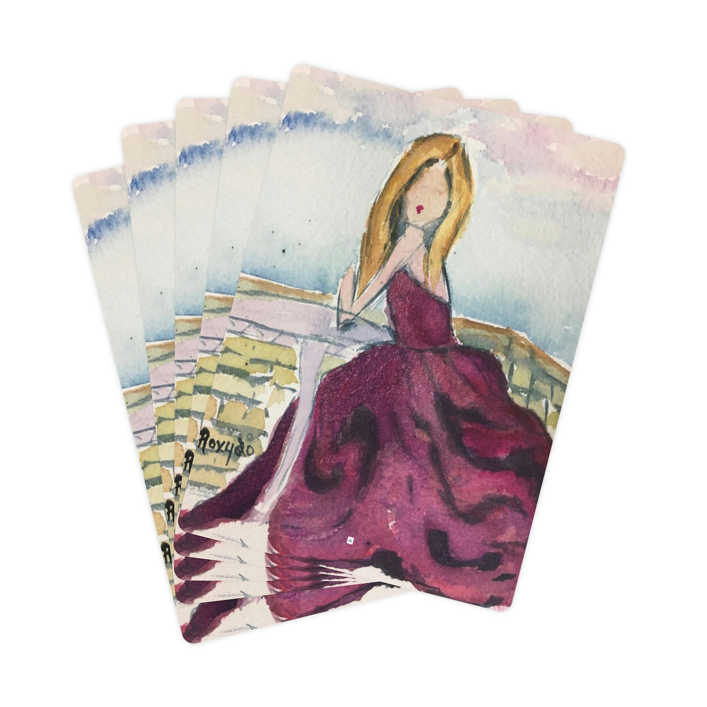Beach Babe in a Ball Gown Poker Cards/Playing Cards