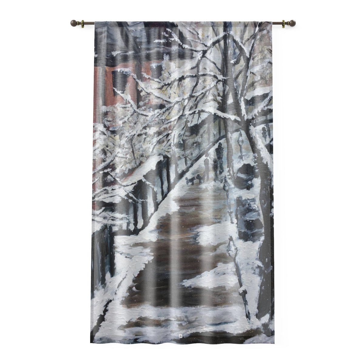 Boston Snow 84 x 50 inch Sheer Window Curtain