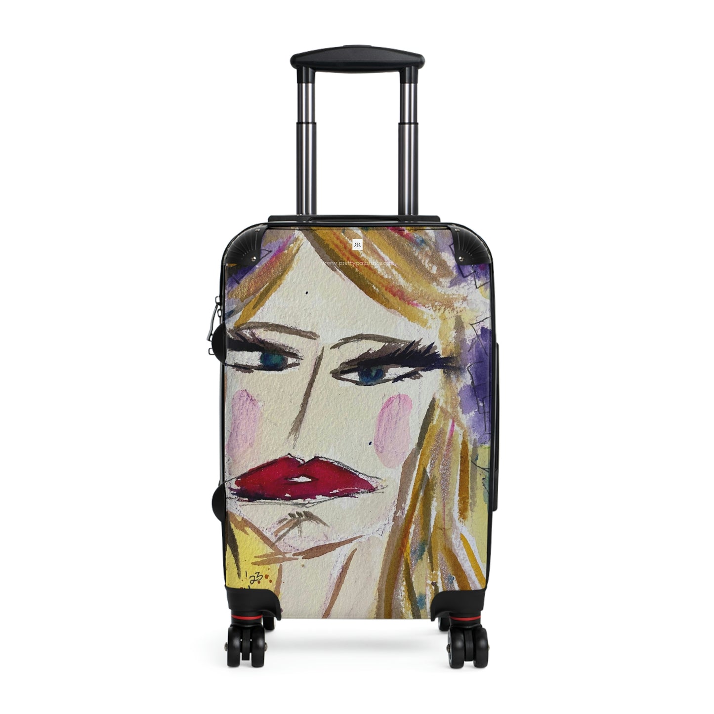 Moody Blonde "Whateverr!" Carry on Suitcase