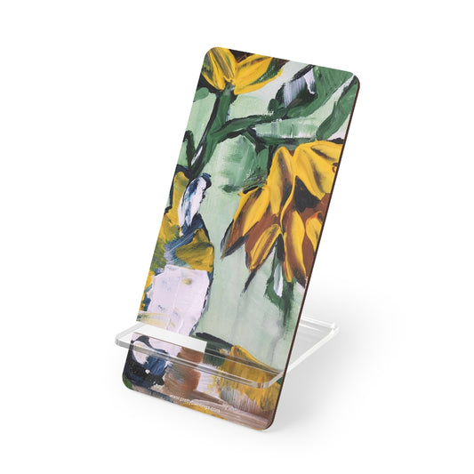 Sunflowers in a White Vase Phone Stand