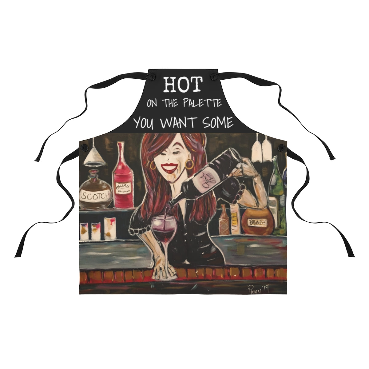 HOT on the Palette, You Want Some  Sexy Bartender   Kitchen Apron