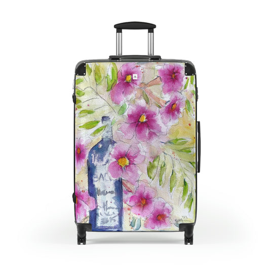 Bottle and Blooms Carry on Suitcase