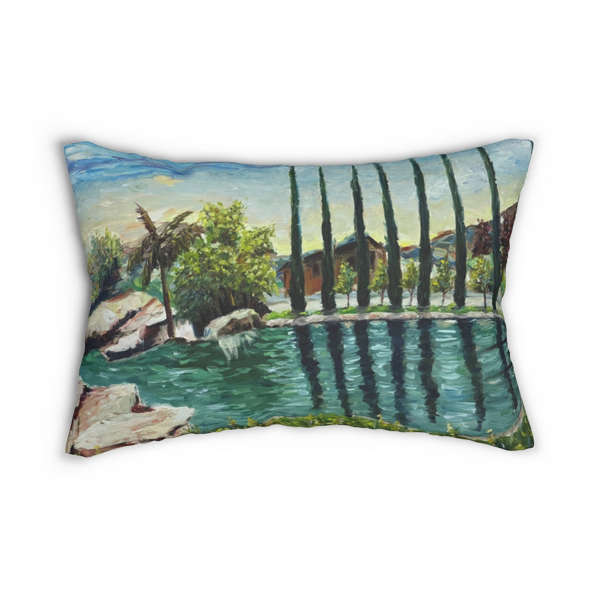 The Pond (GBV Winery) Lumbar Pillow