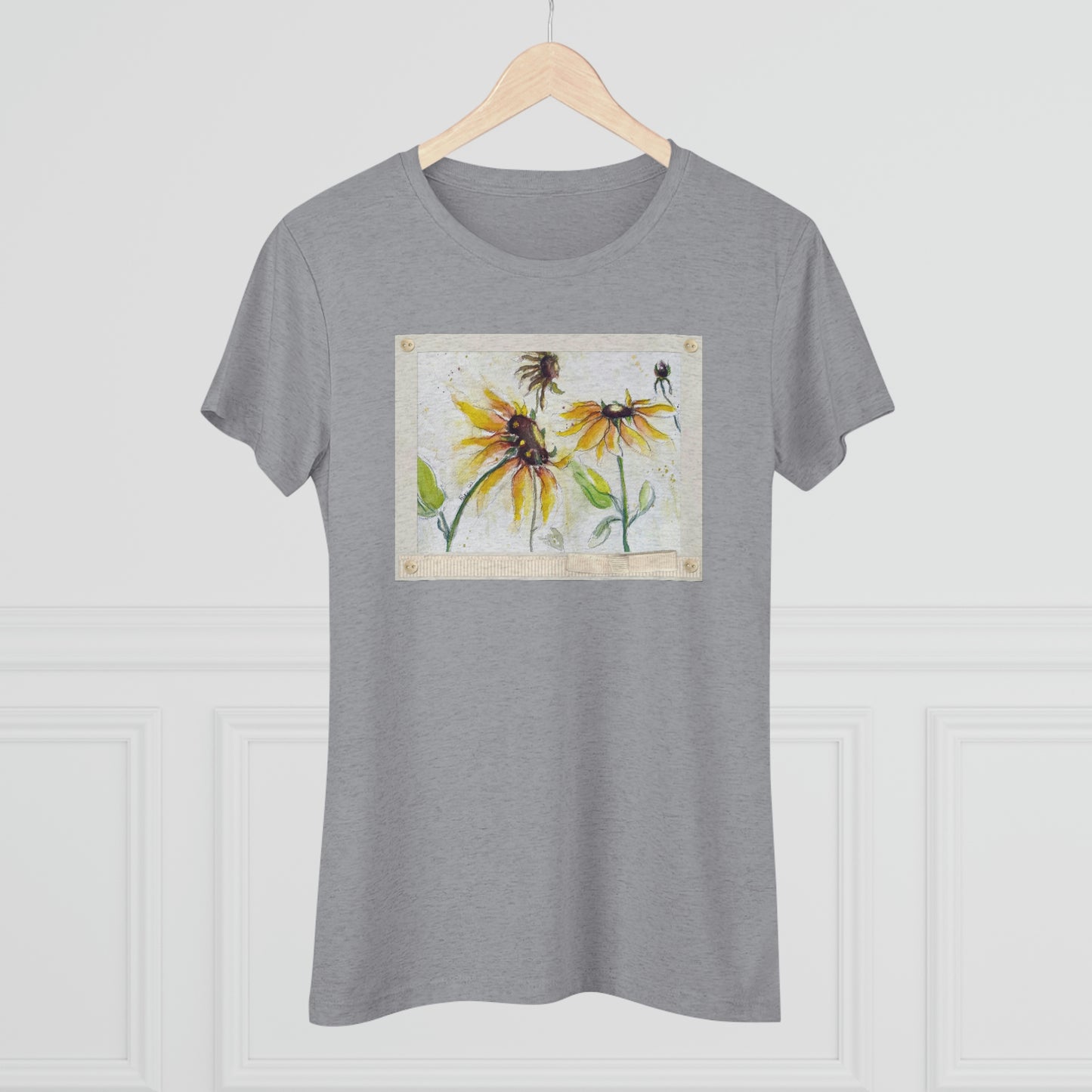 Autumn Sunflowers Women's fitted Triblend Tee  tee shirt