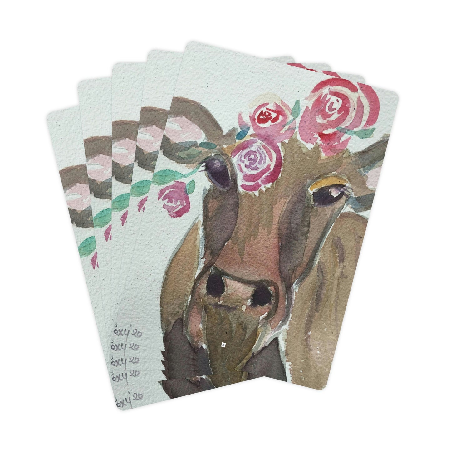 Gertie -Whimsical Cow- Poker Cards/Playing Cards