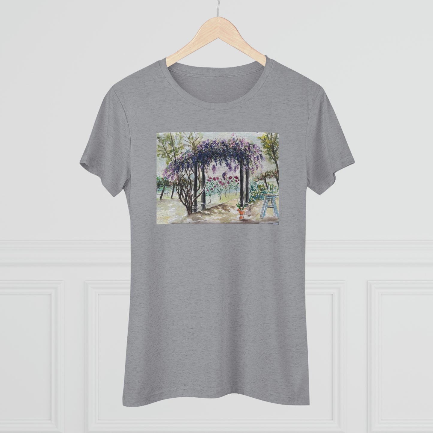 Wisteria at Somerset (sans cadre) Tee-shirt Triblend Tee ajusté pour femmes