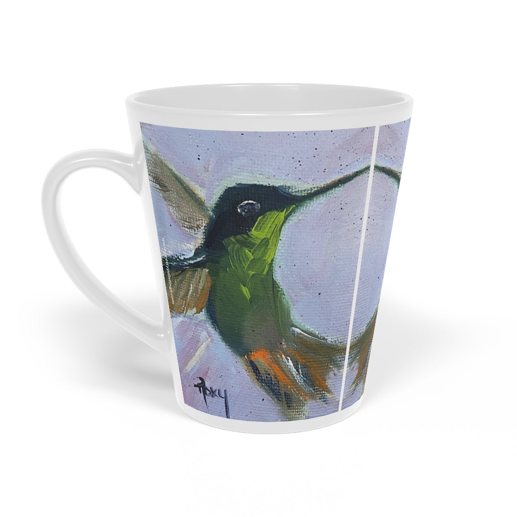 Annas Hummingbird  Latte Mug, 12oz
