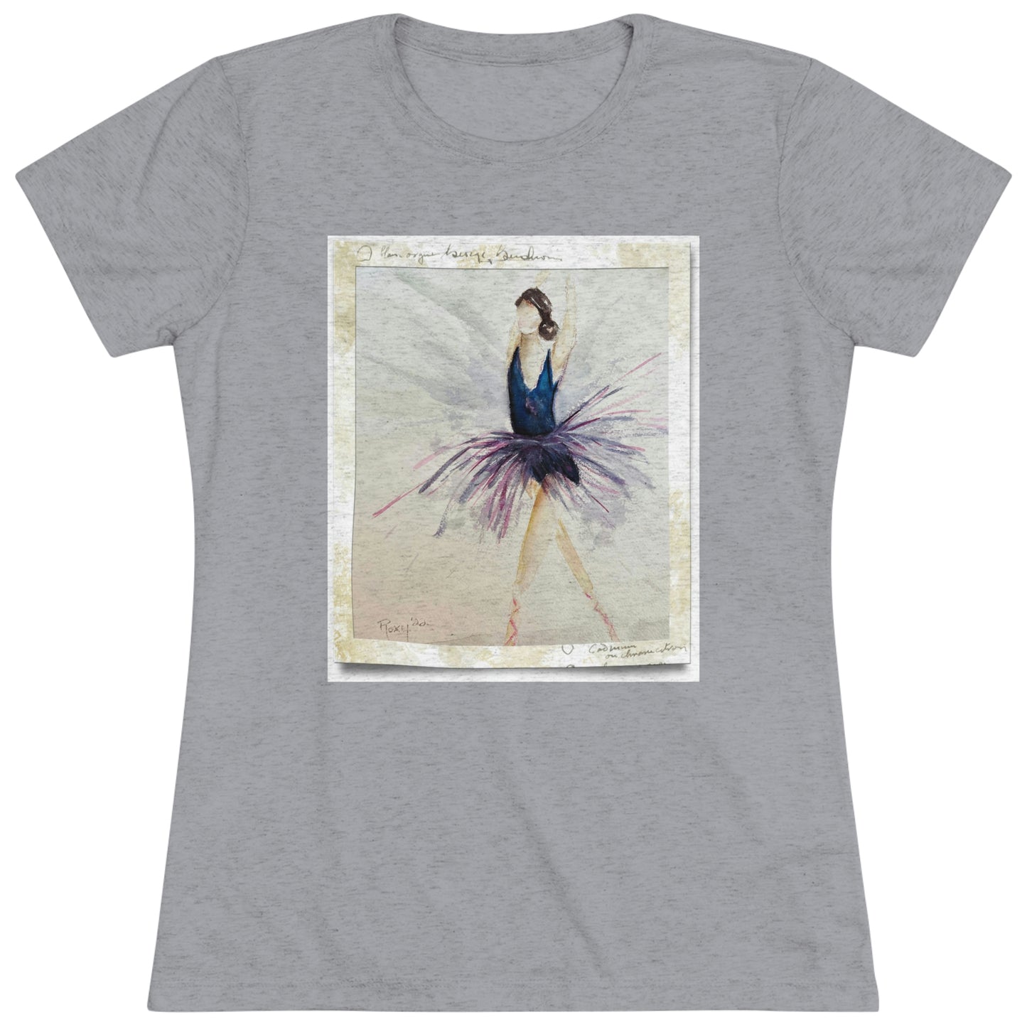 Ballet Dancer "Shine" Women's fitted Triblend Tee  tee shirt
