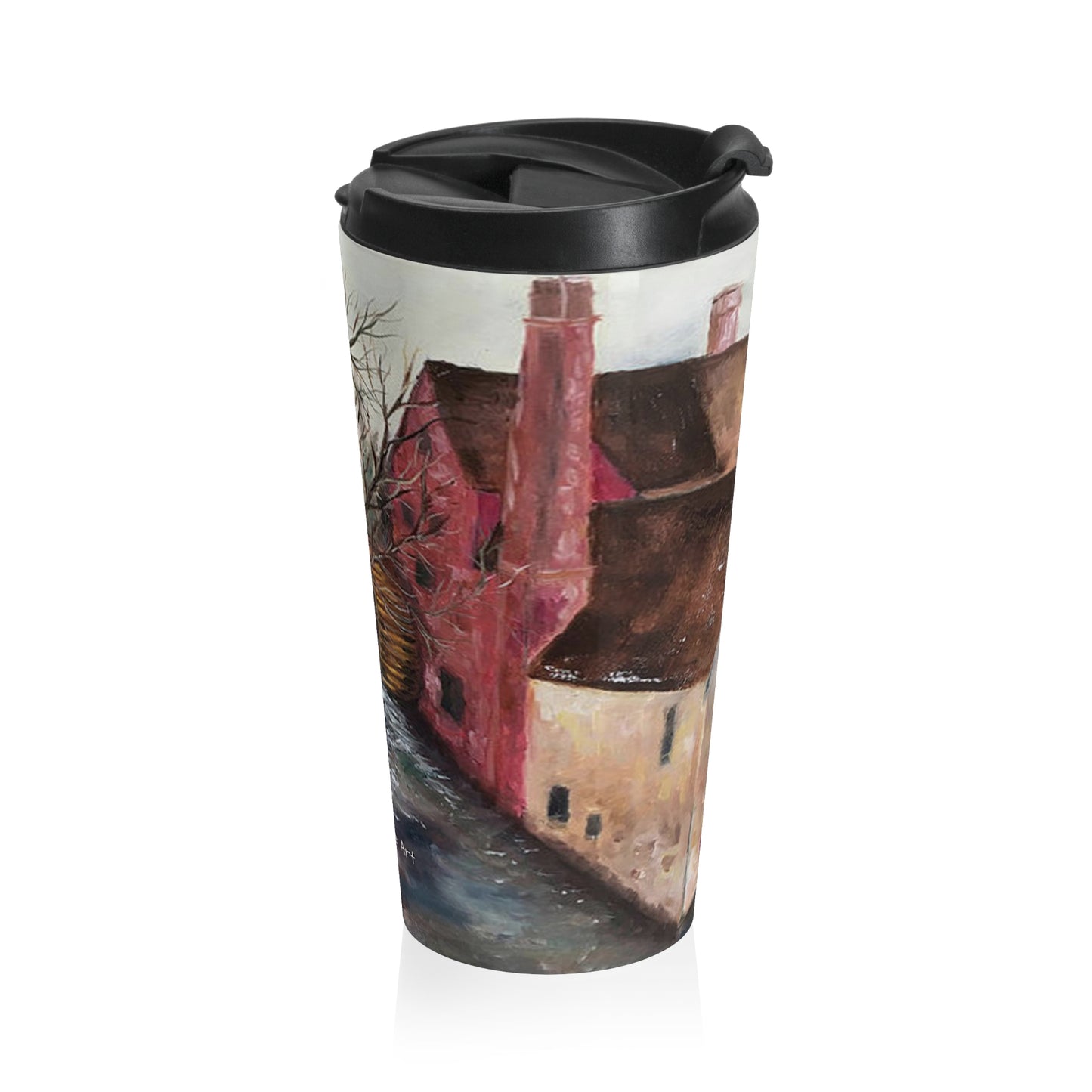 The Old Mill (Water Wheel) Cotswolds Stainless Steel Travel Mug
