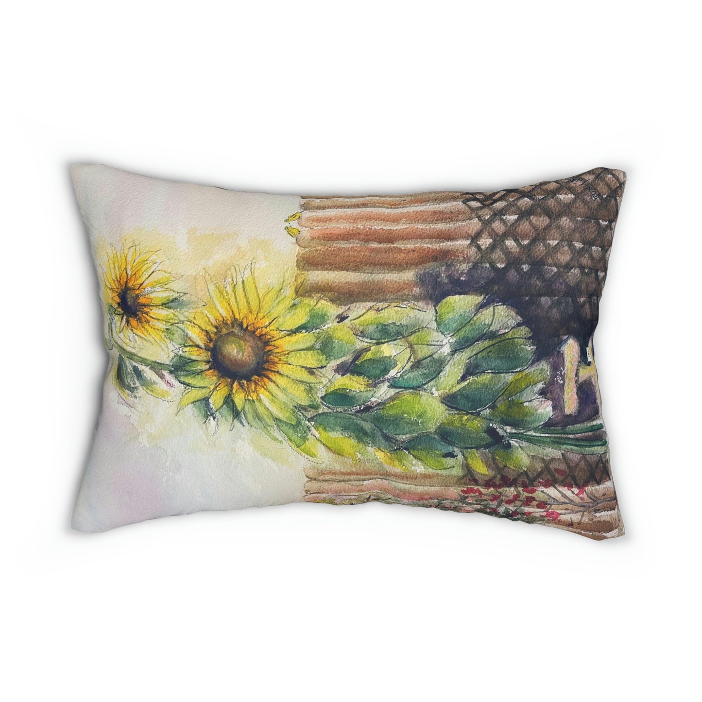 Mammoth Sunflowers Lumbar Pillow