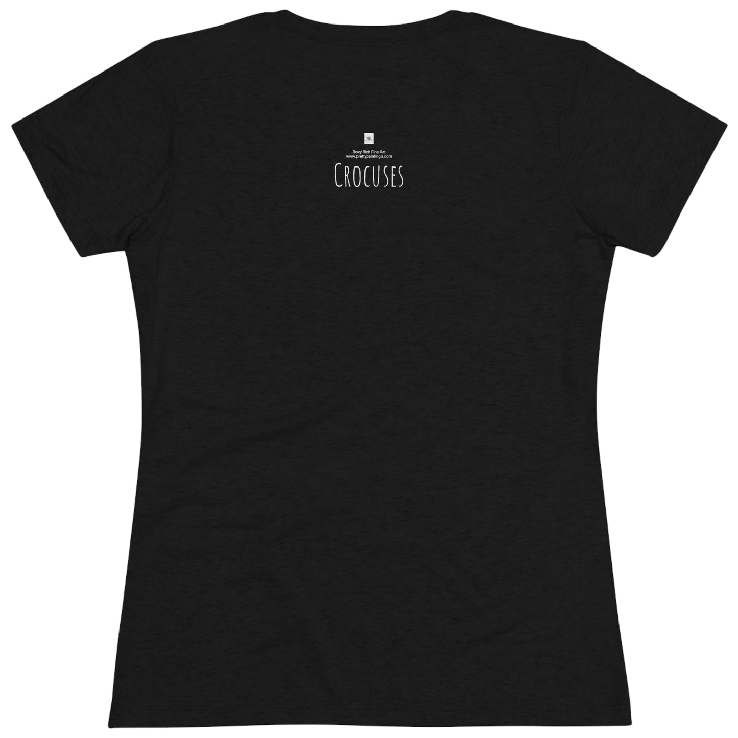 Crocuses Camiseta ajustada Triblend Tee para mujer