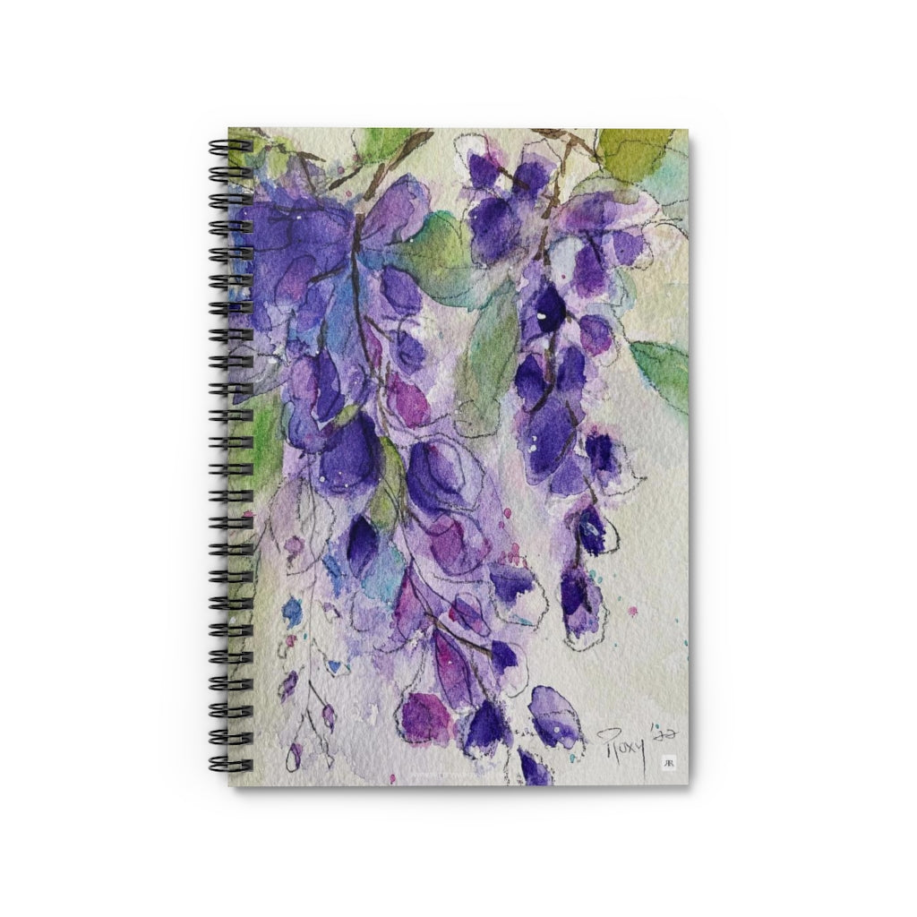 Wisteria Painting  Spiral Notebook