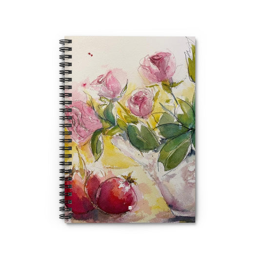 Roses and Pomegranates Spiral Notebook