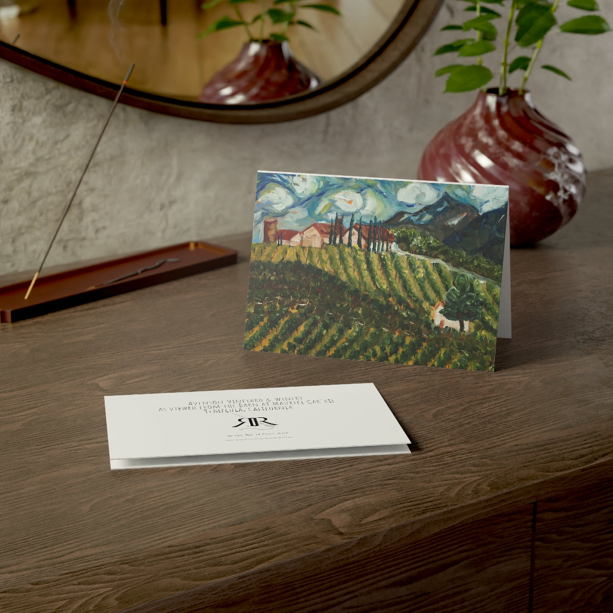 Cartes de vœux du vignoble et de la cave Avensole