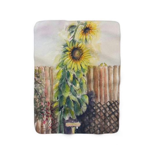 Couverture polaire sherpa tournesols mammouths