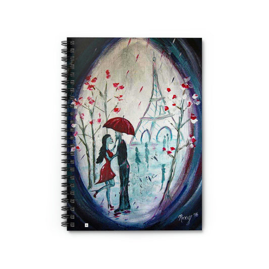 Romantic Couple in Paris "I only have eyes for you" Spiral Notebook