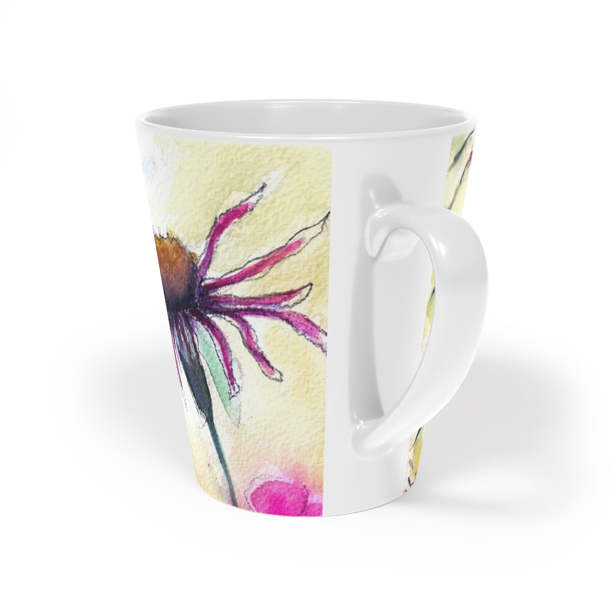 Hummingbird Garden Latte Mug, 12oz