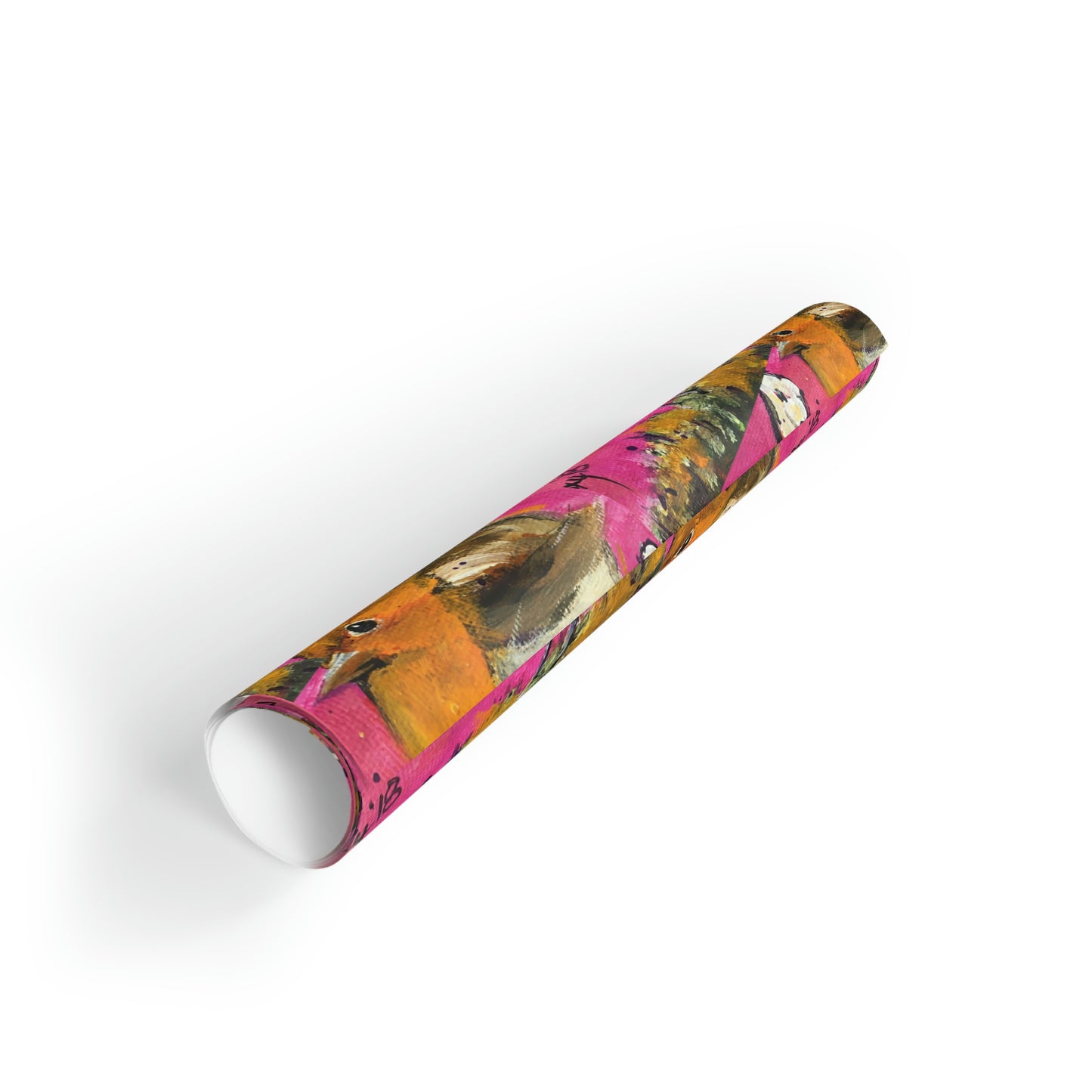 Whimsical Wren Bird printed Gift Wrapping Paper Rolls, 1pc